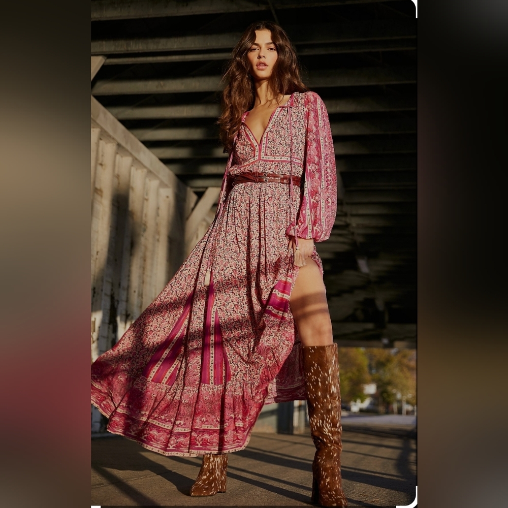 Free people happy feelings maxi dress